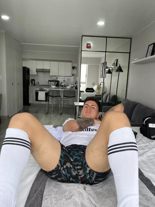 These socks smell after every match haha, would you like to smell them? Haha