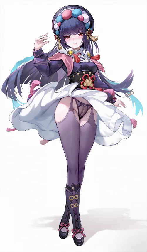 Wearing pearl panties 