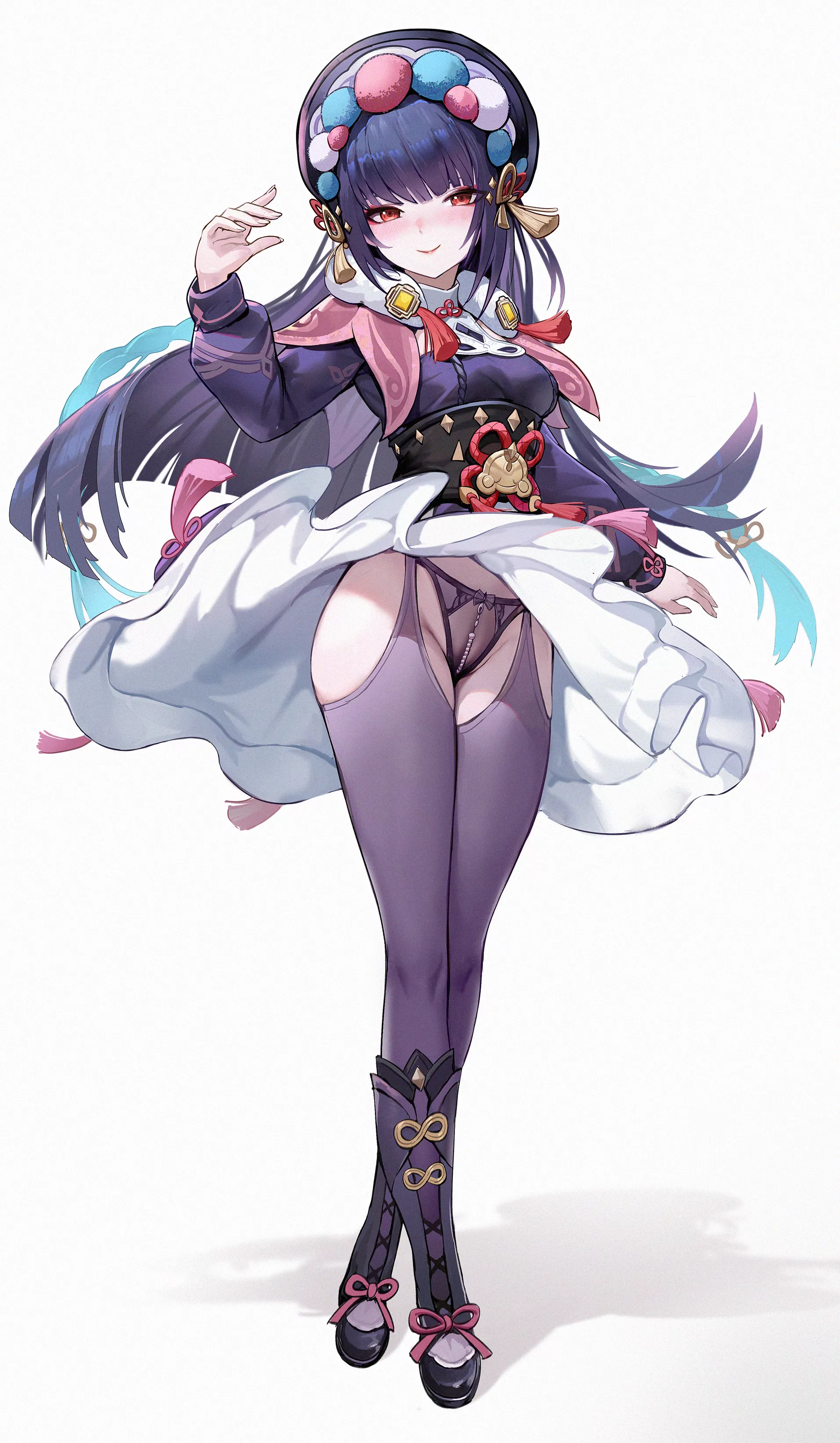 Wearing pearl panties 