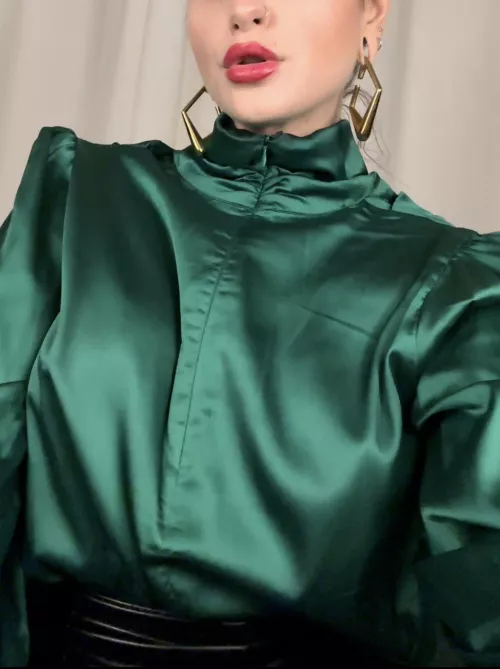 Wearing silk enhances My elegance and power. 