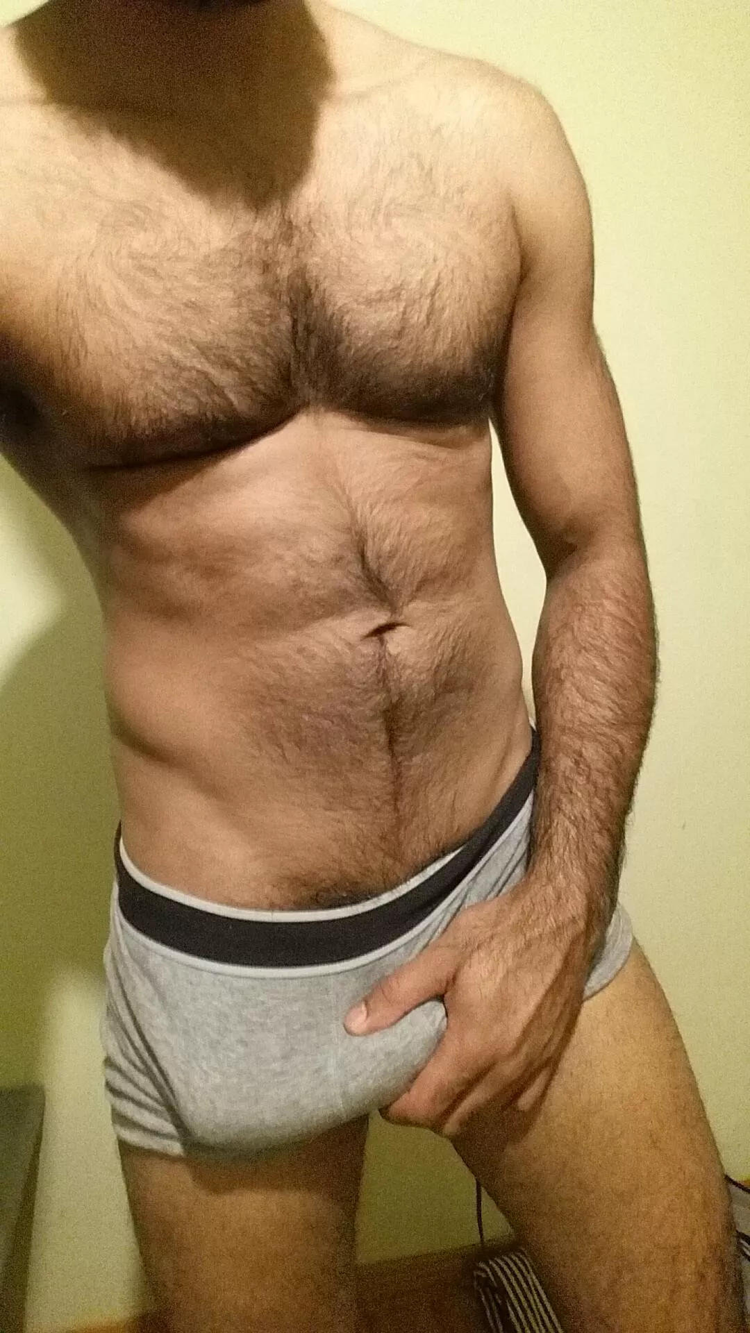 When I get hard.... it's difficult to hide 