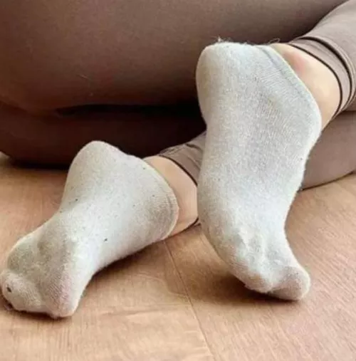 White dirty socks 