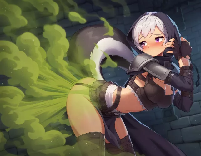 Your skunkgirl adventuring partner! [Fart] [Skunk] [RPG]