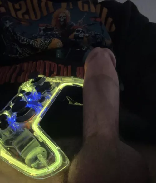 (19) I use my controller as a cock toy while I play cod I let it vibrate on my dick, I need ur  ass instead baby