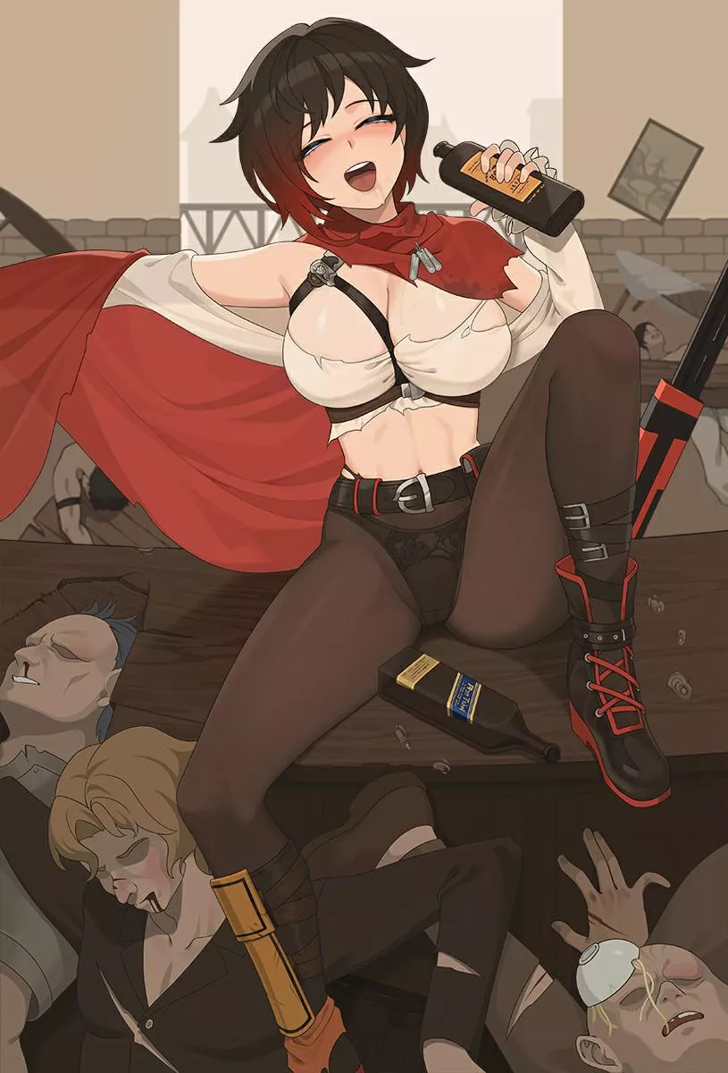 a certain timeline, Salem won a great victory, and all the important people of the girl were sacrificed. In the great era of terror ruled by Salem, the girl got into her uncle's bad habits, drinking to drown her sorrows all day long, and fled to that wo