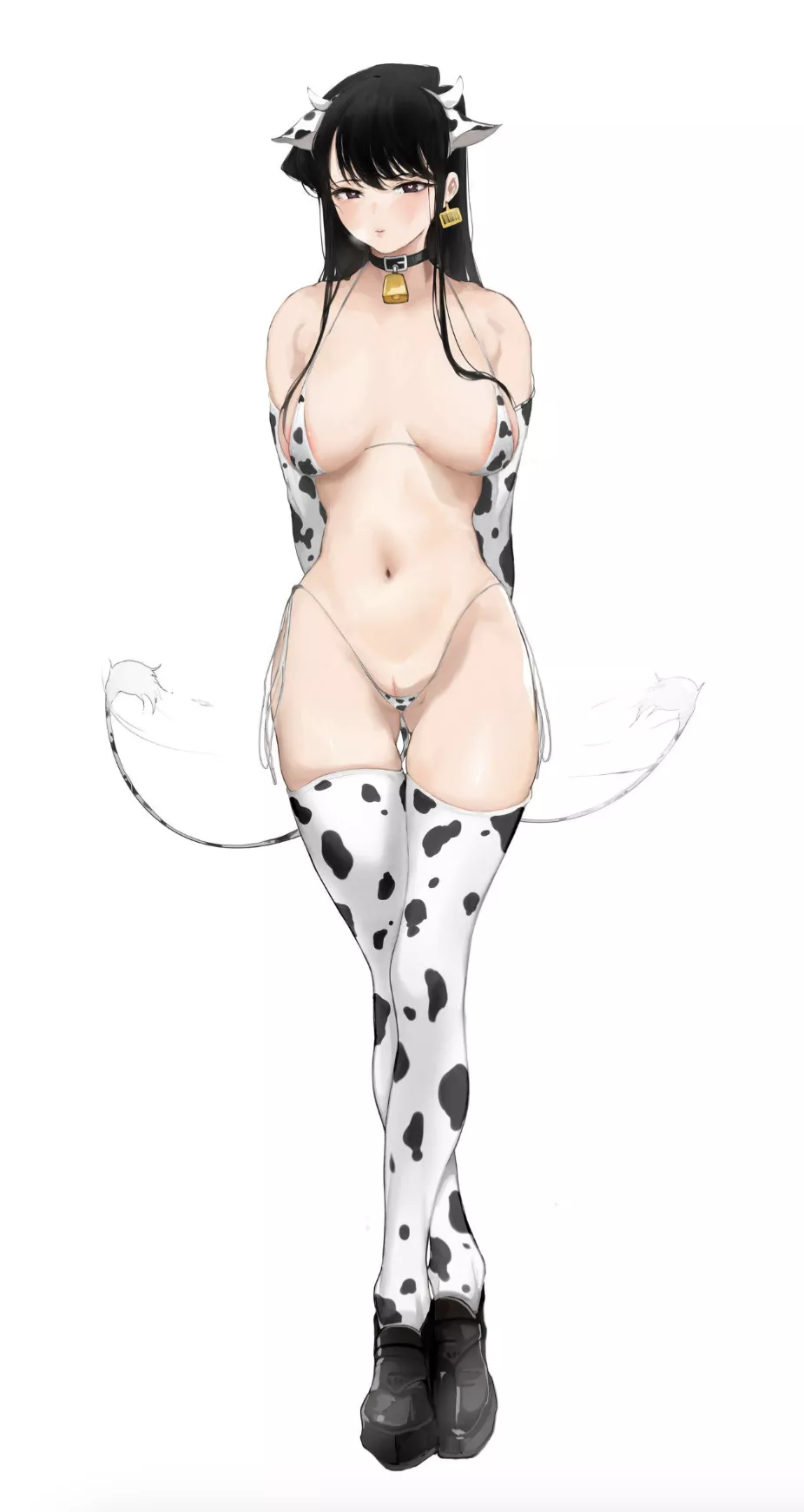 A little embarrassed because of the outfit..