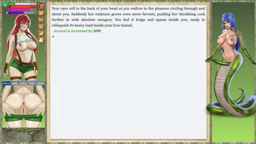 Arousal keeps increasing... (Dryad Quest)