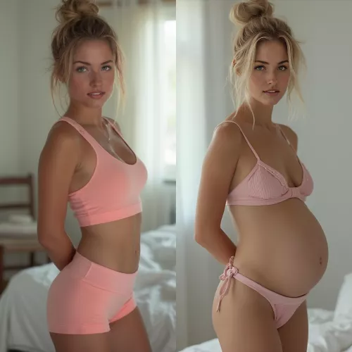 Be honest, do I look better before or during pregnancy?