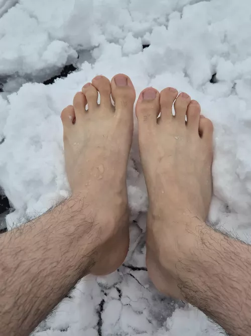 Come Join Me on a Bare feet Snow Walk ❄️