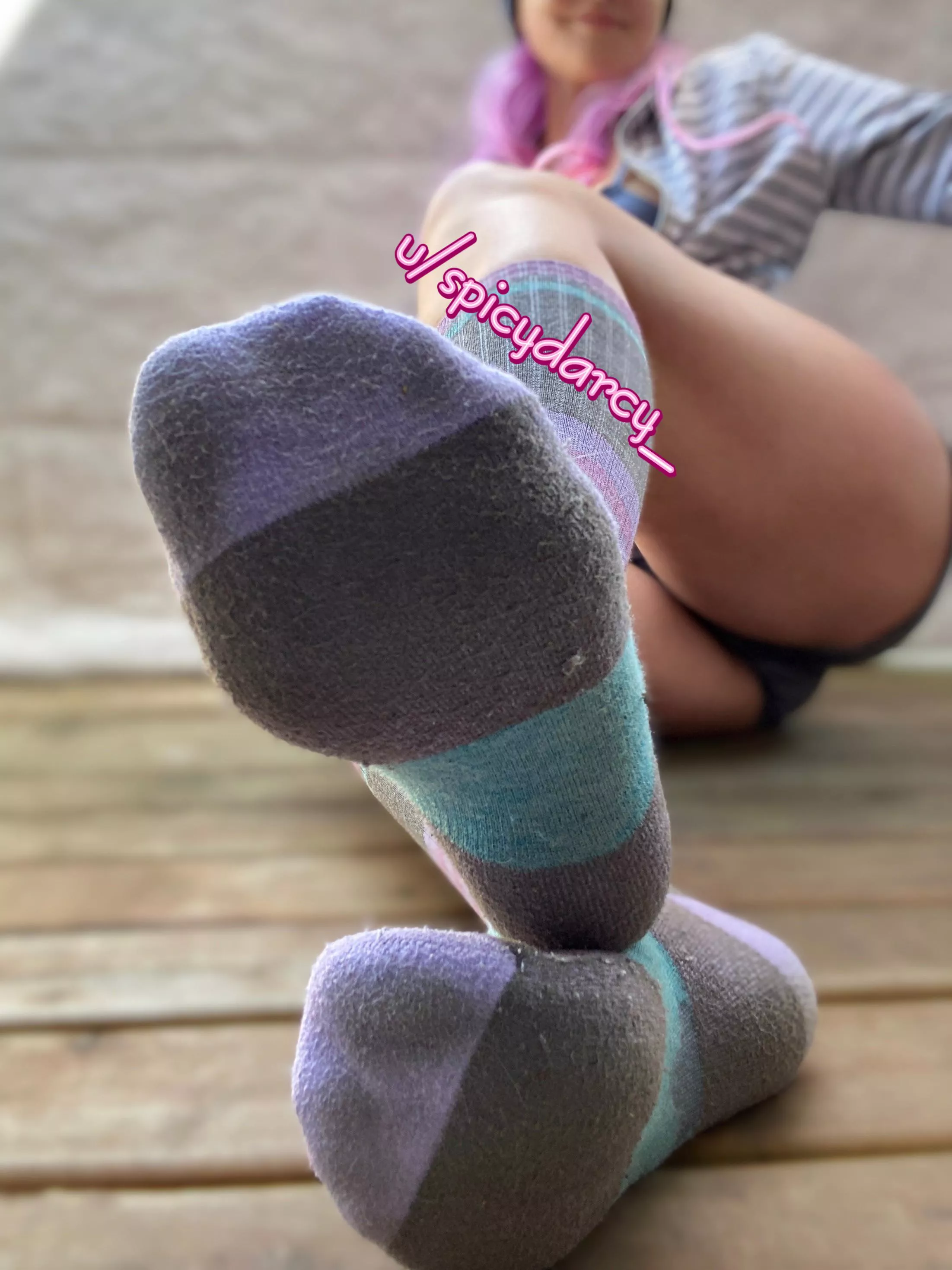 Could you imagine how these soft socks would feel on your face? 