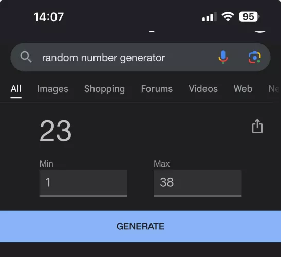 couldn’t decide how long i should deny for, so i let random chance decide