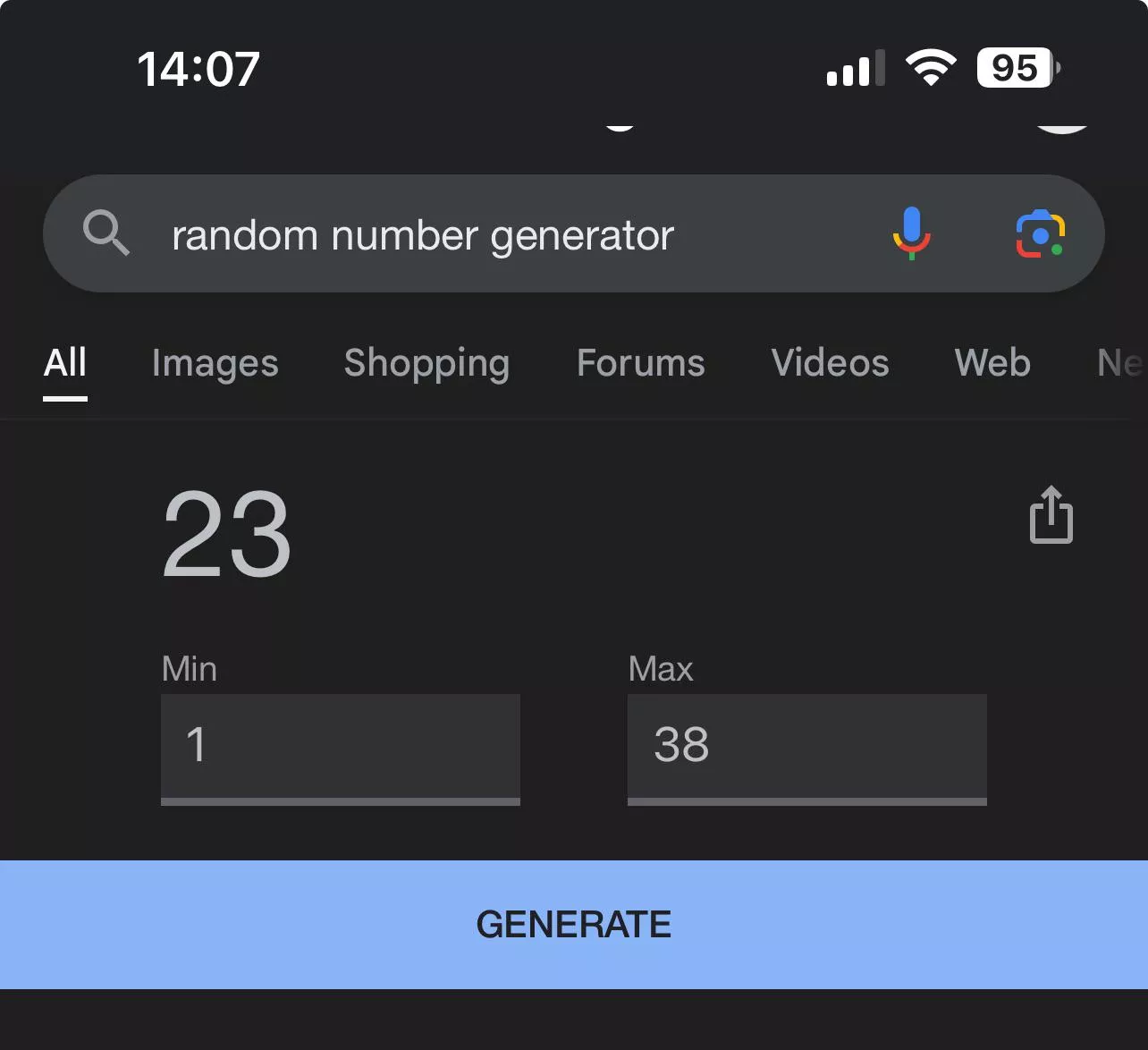 couldn’t decide how long i should deny for, so i let random chance decide