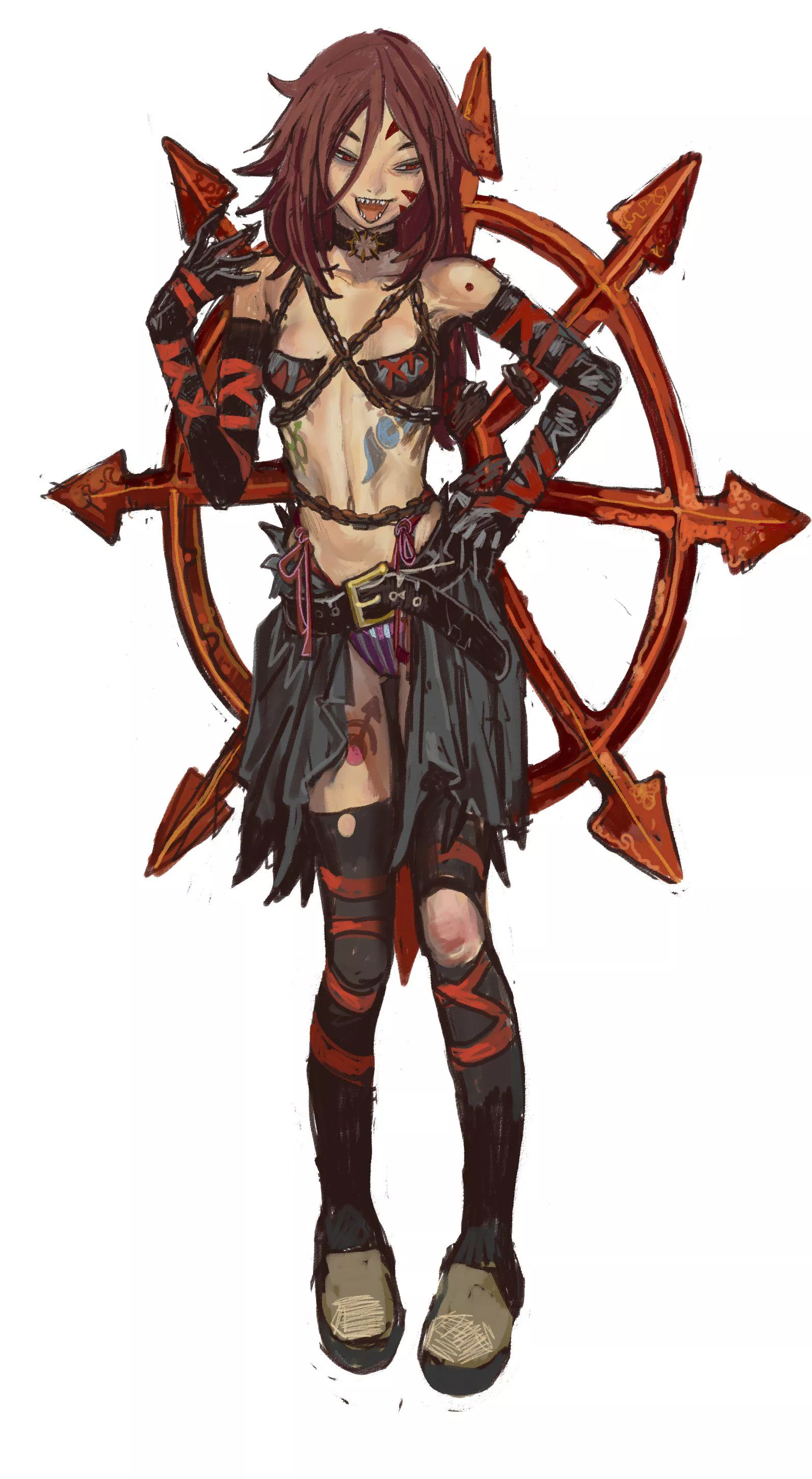 Cultist-Chan Full Body by Mossa