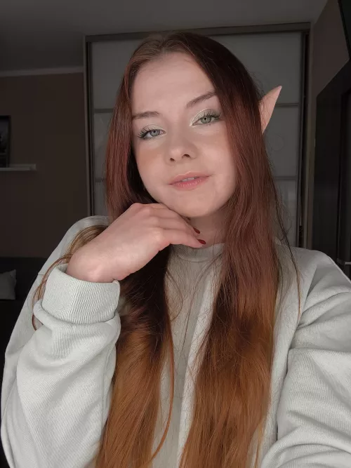 Enchanting, playful, and a little magical—channeling my inner elf vibes today.