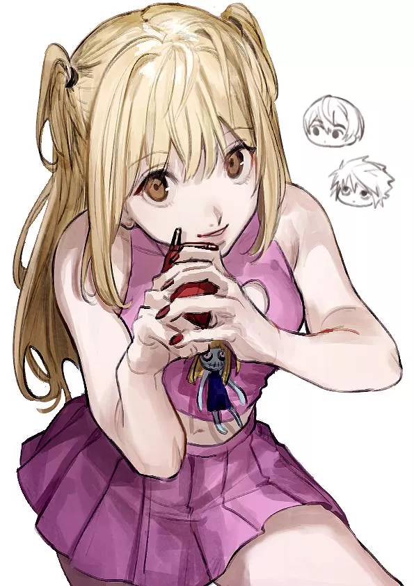 Hola alguien para conversar y morbosear a Misa Amane y su belleza.