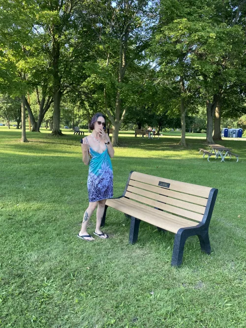 I think my dress feels down a bit. 😈