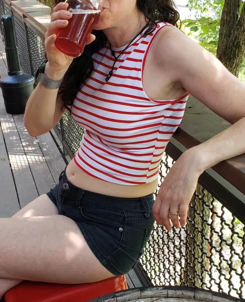 It's brown ale and short shorts season