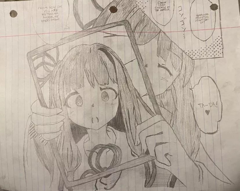 I’ve never been a drawer but I traced my favorite hentai panel from a gender bender story lol