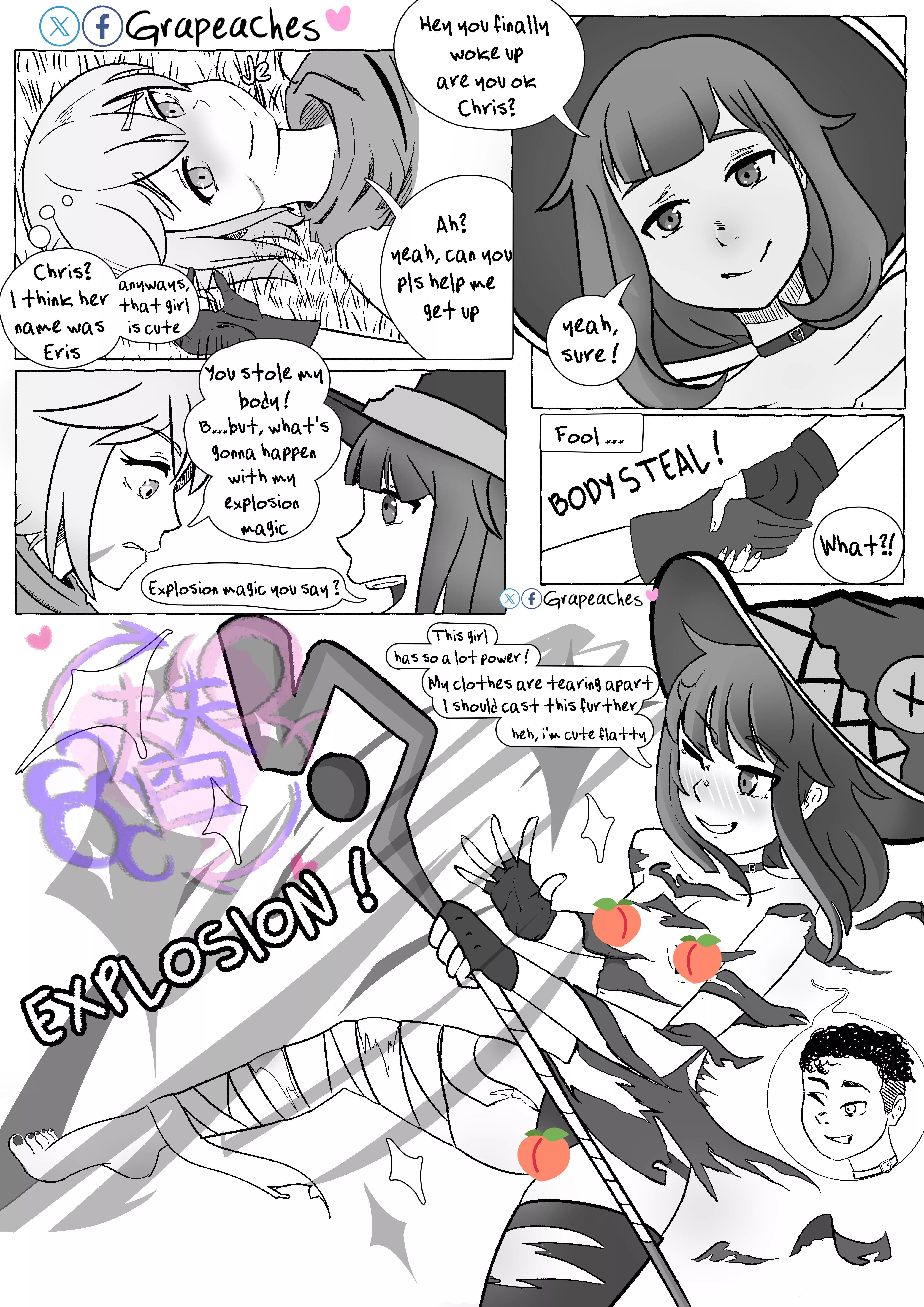 KONOSUBA BODYSWAP COMMISION 2/4~ @Grapeaches This is the second part ✨ pls enjoy 💕