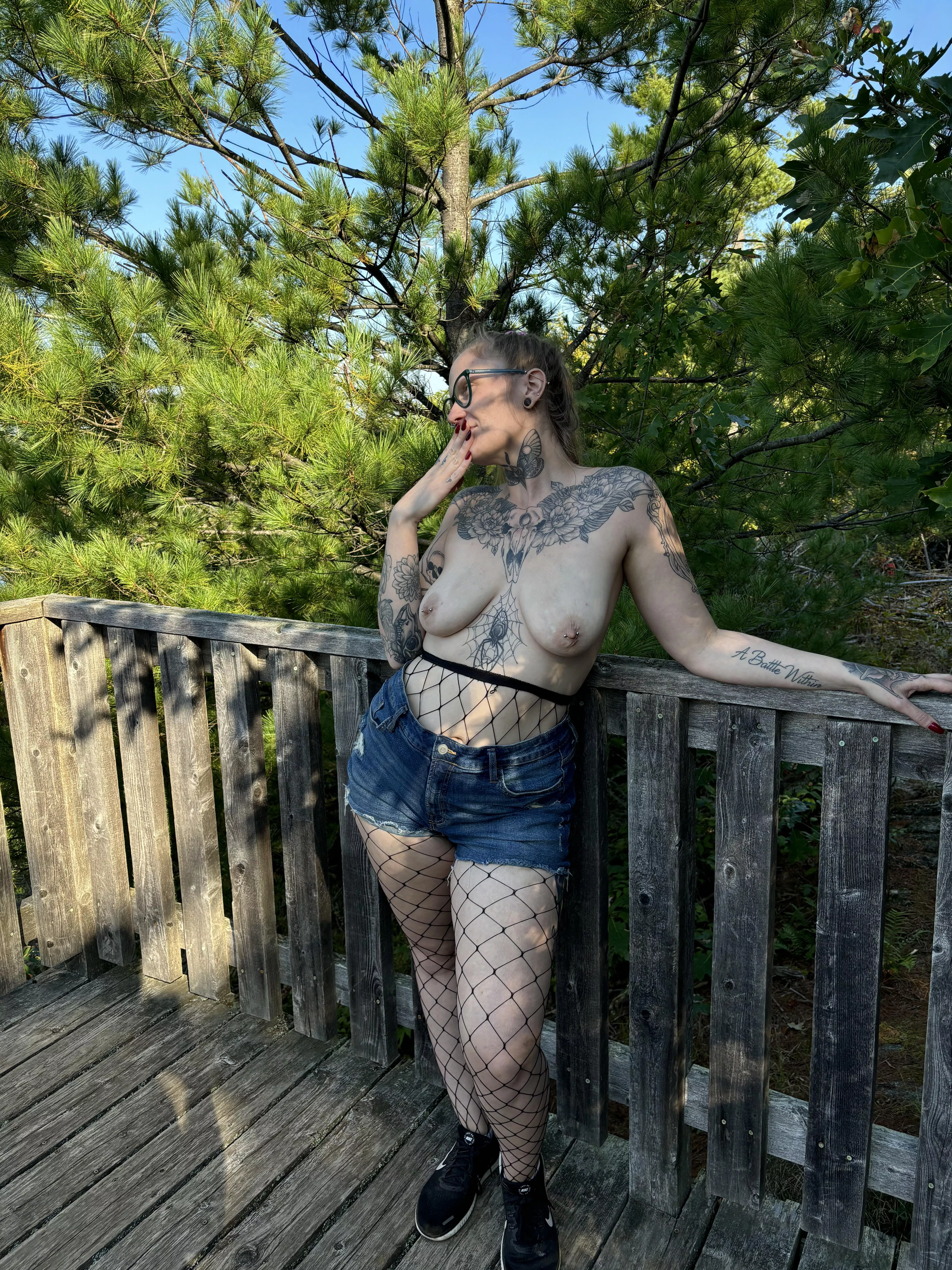 Mommy went for a hike 