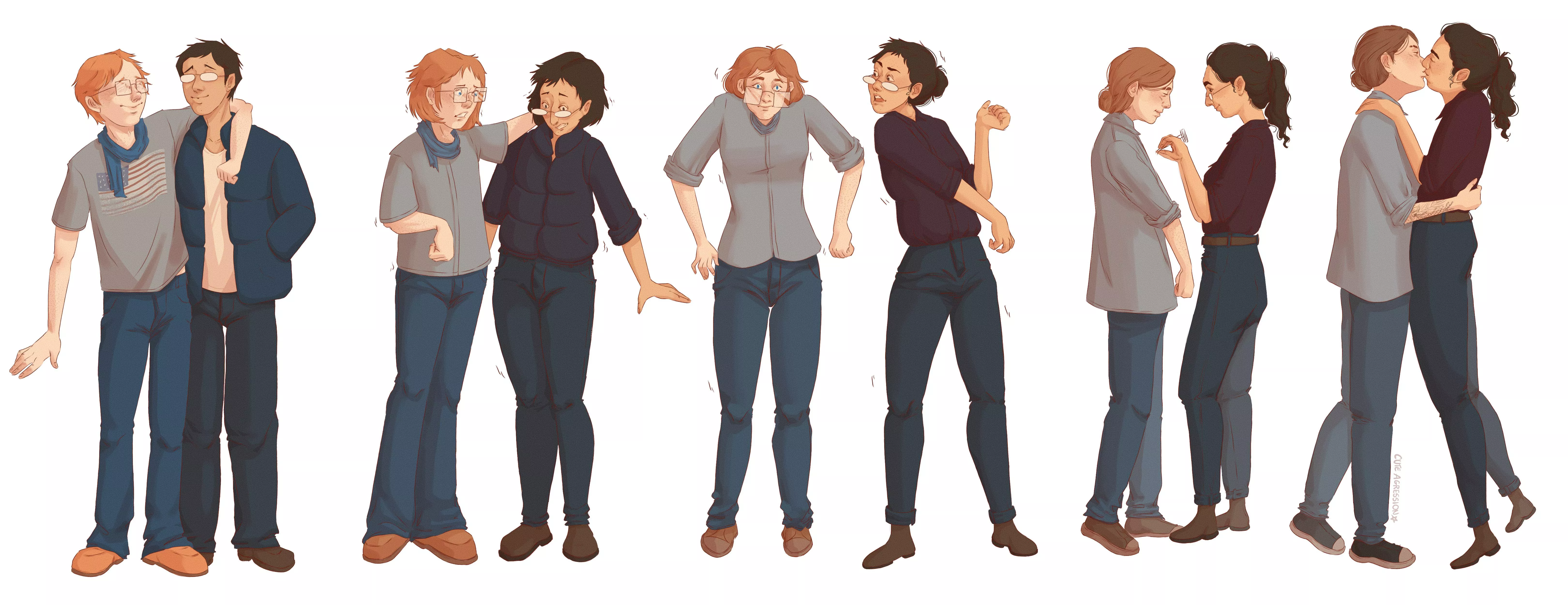 [MTF] OCs to Ellie and Dina from TLOU (commission by me) 