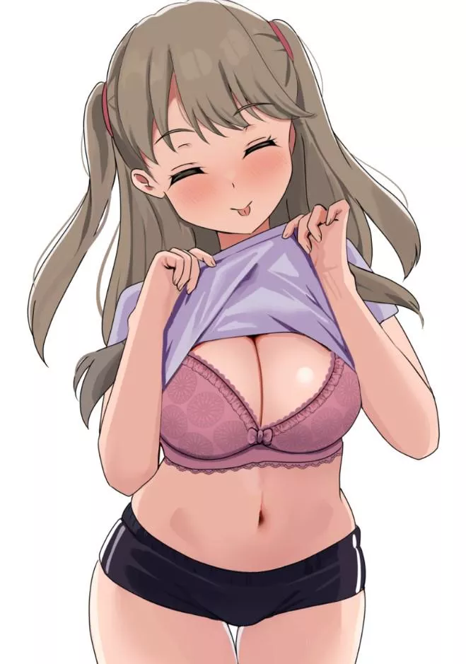 Sassy fujishima megumi showing what she got (pisagi)