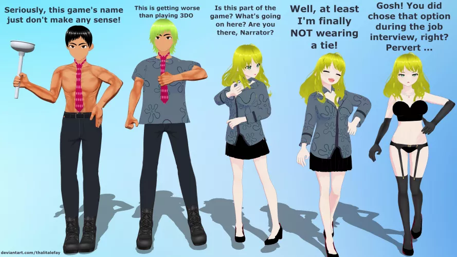 [Sequence] Plumbers don't wear ties, but panties