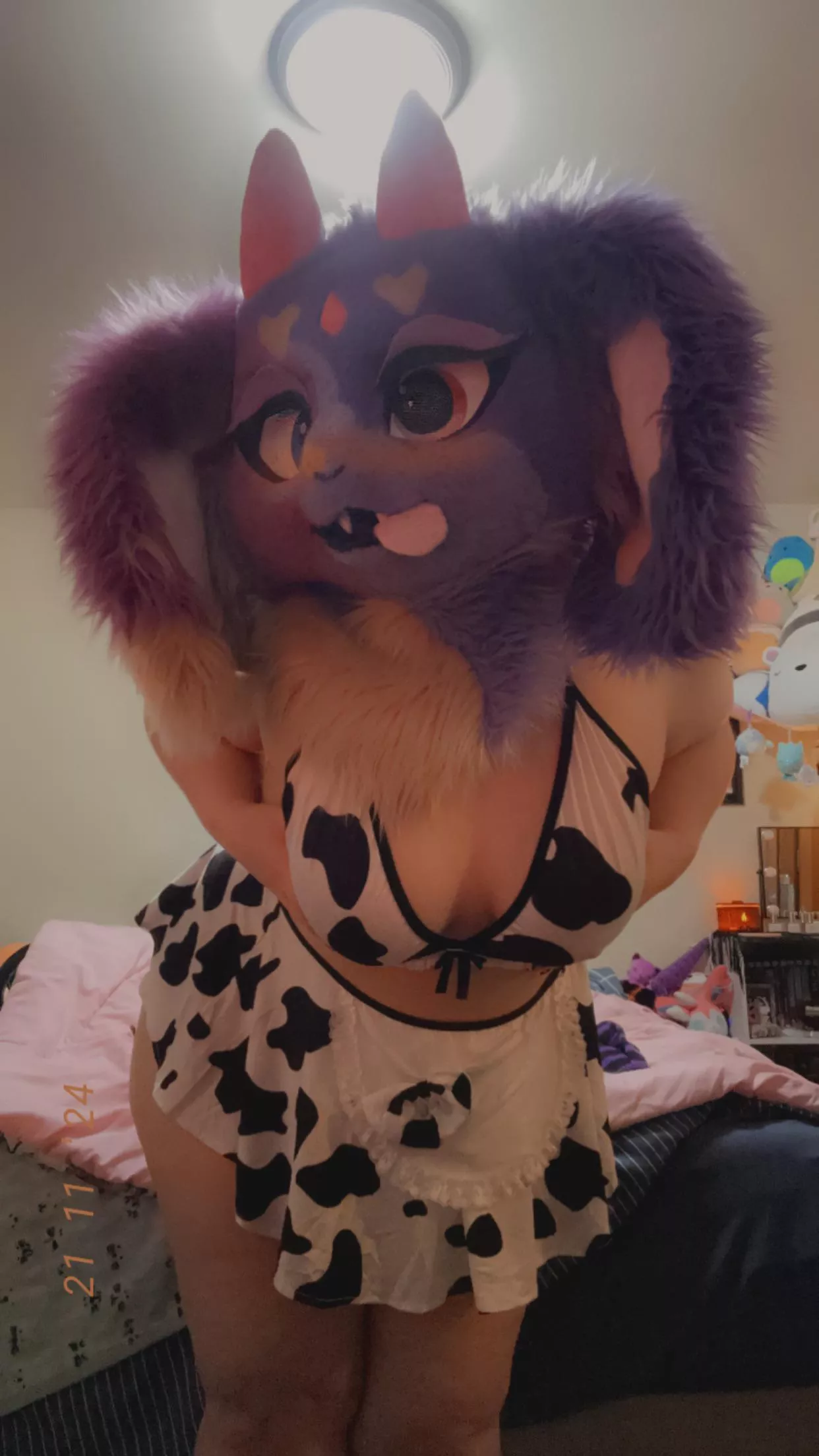 This bunny is ready to clean every inch 😉❤️