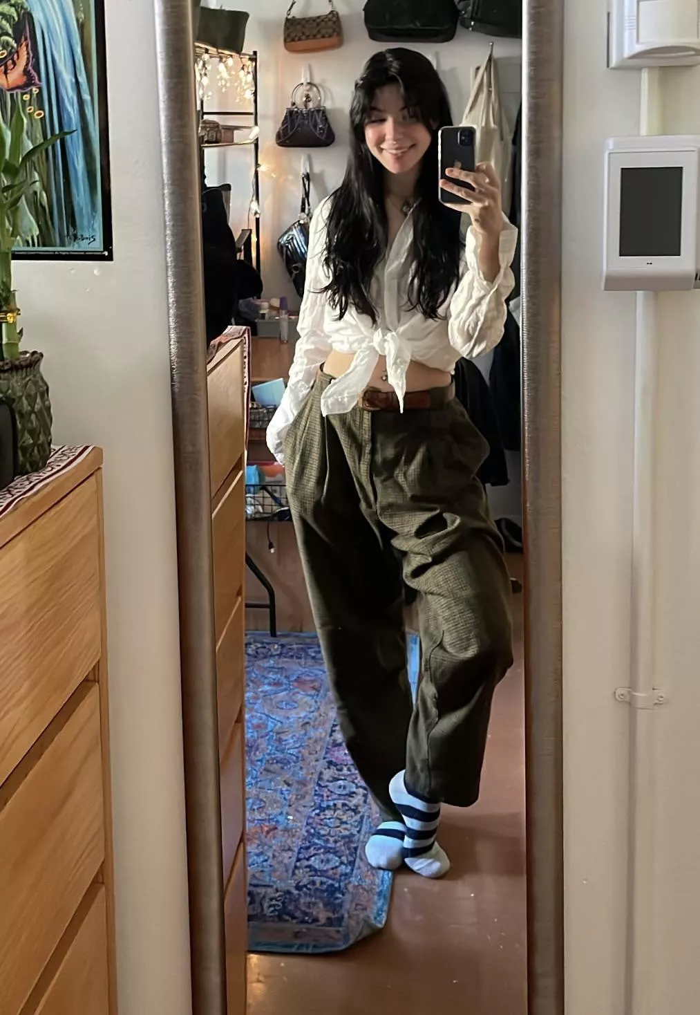 Toned down the goth vibes for this look [Return our 3P Tools/Apps]