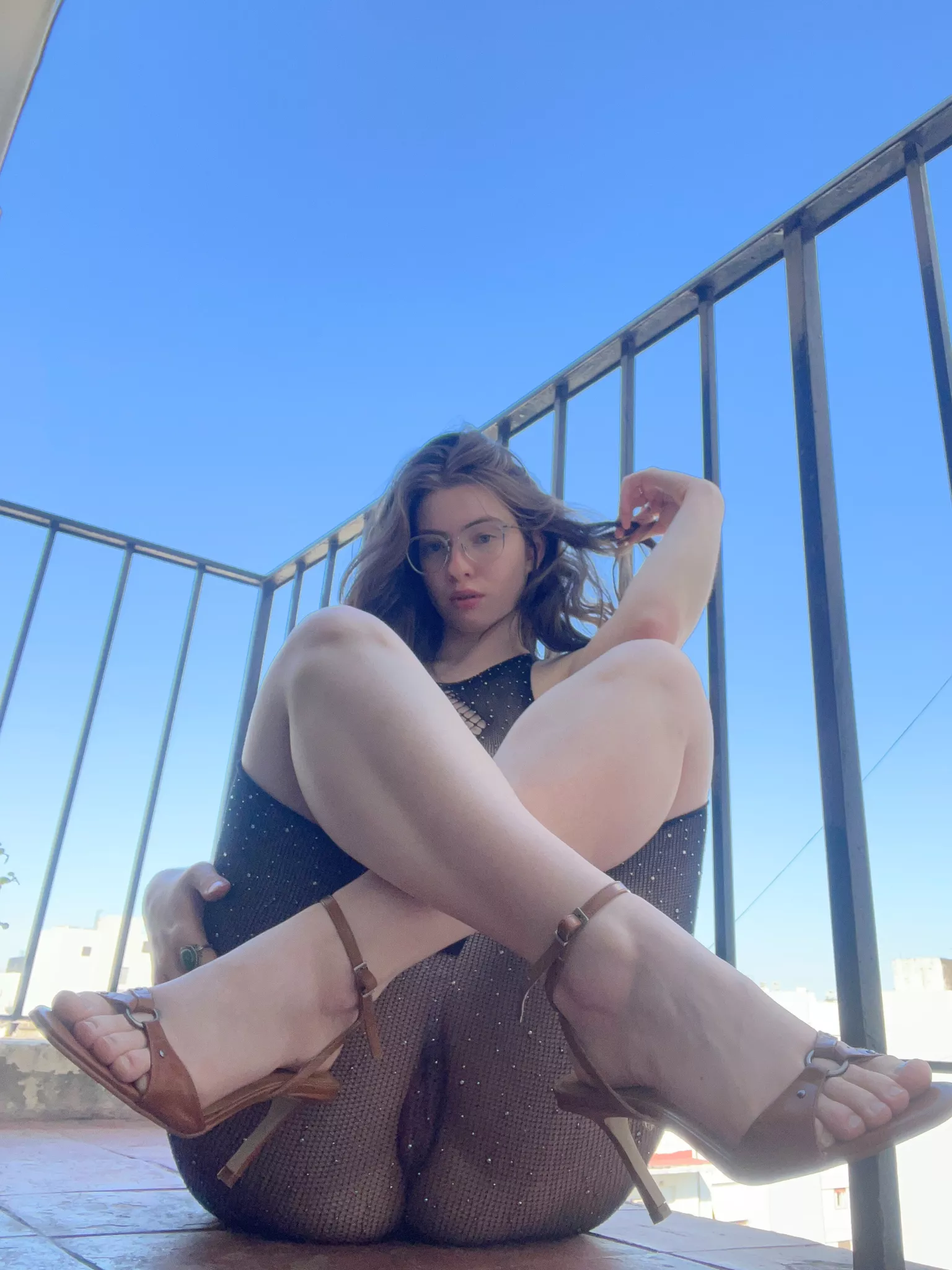 What will drive you crazy: me, heels, or my pussy?