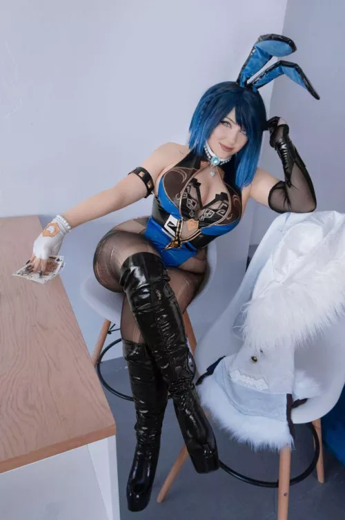 Yelan cosplay by me (Kuroitsune) 