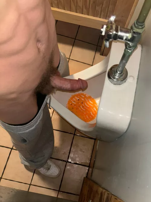 (23) Would you use the urinal next to me?