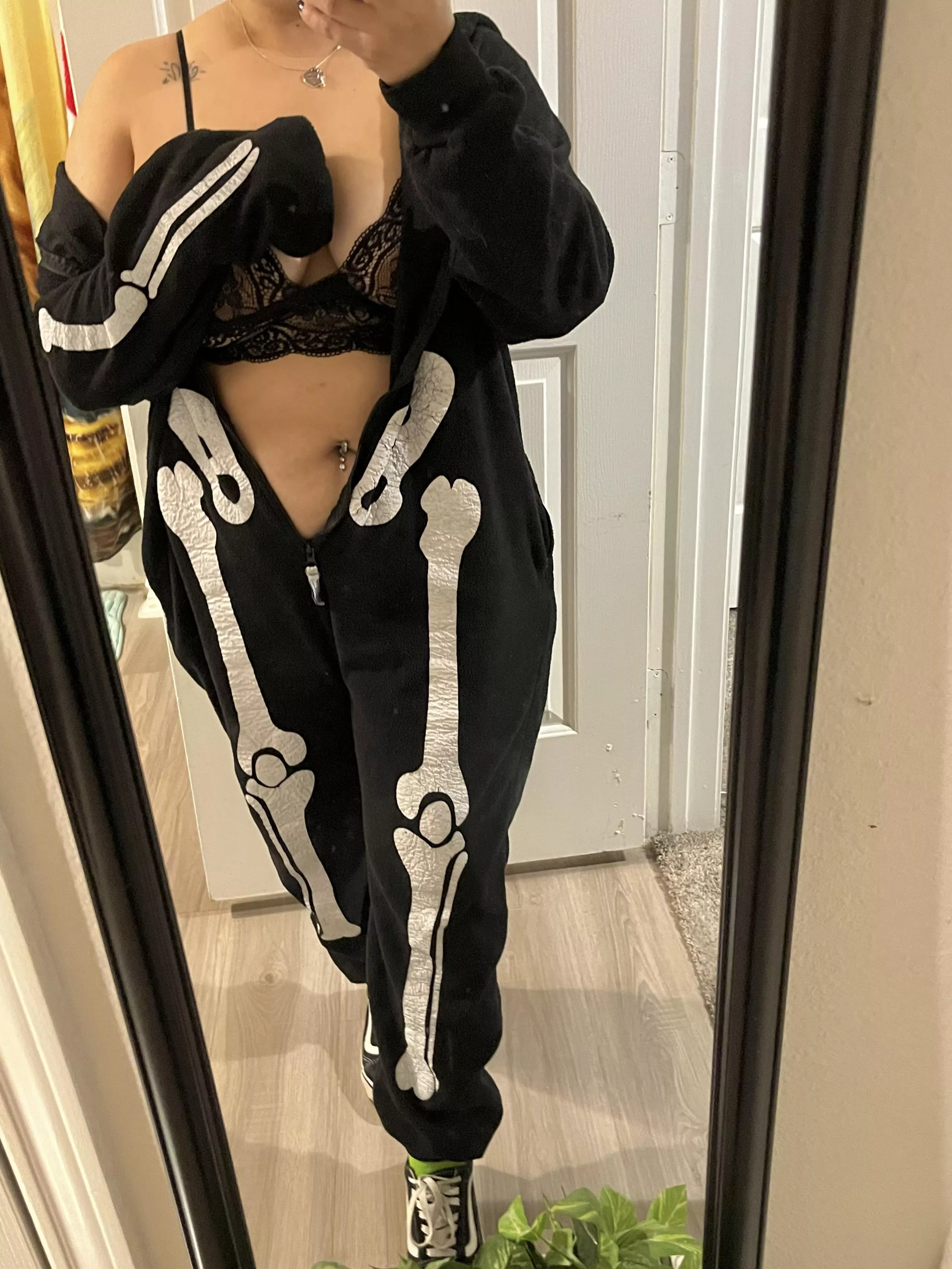 A little lace under my onesie 