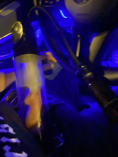 A night session in my car in public 