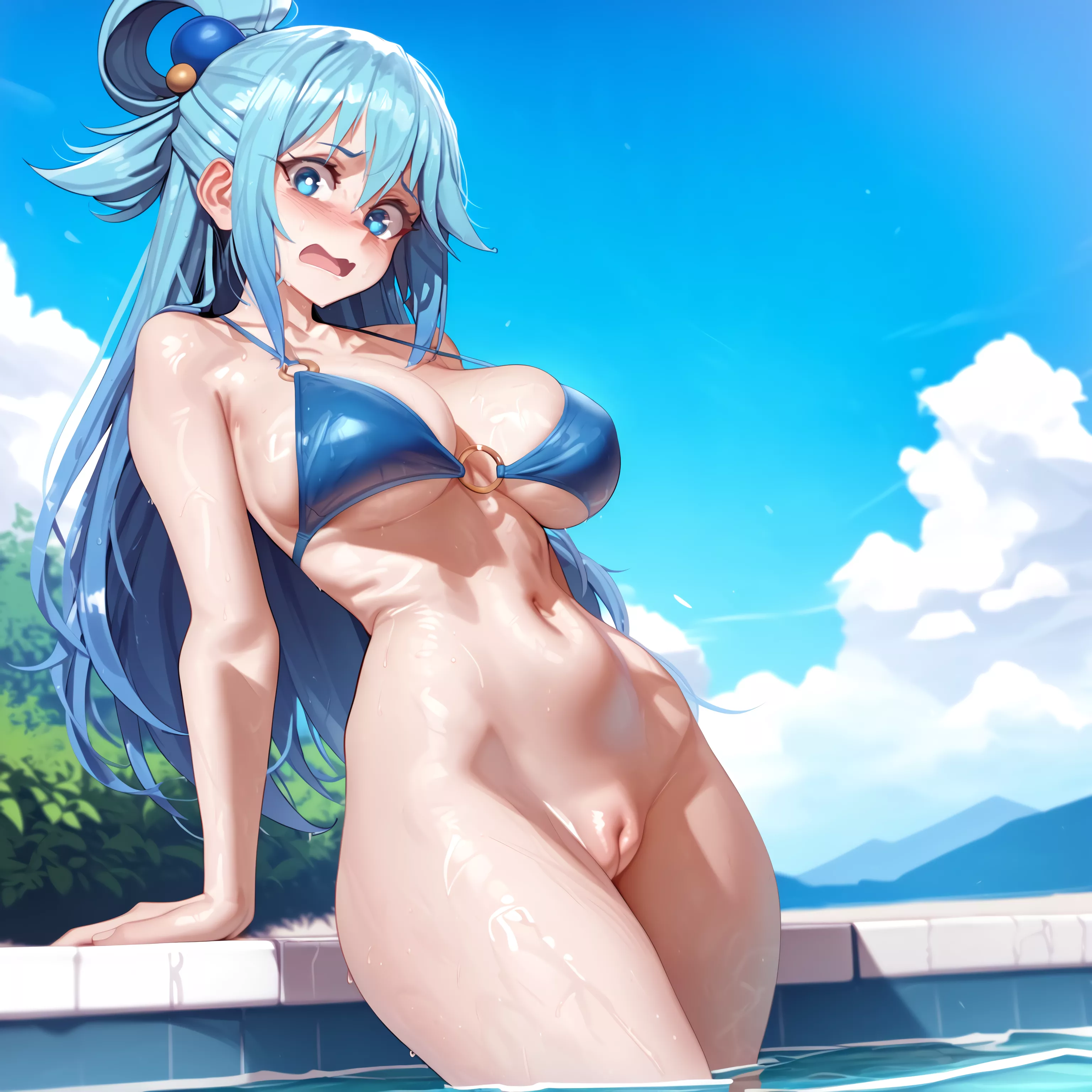 Aqua bikini girl