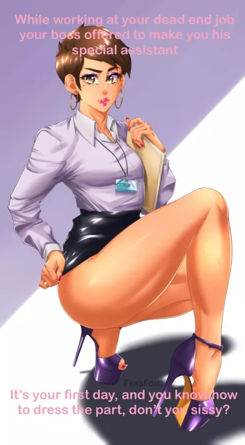 Be a good office sissy and dress the part