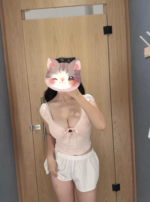 Close your eyes while I get changed