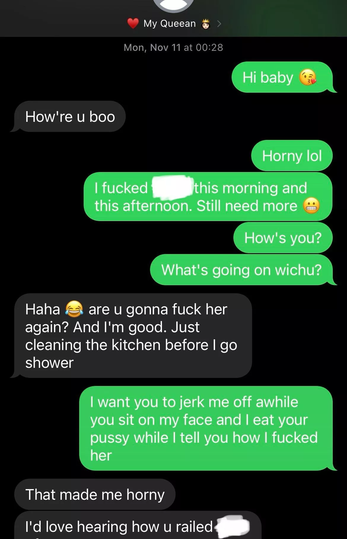 Communication is key, even when she visits her mom