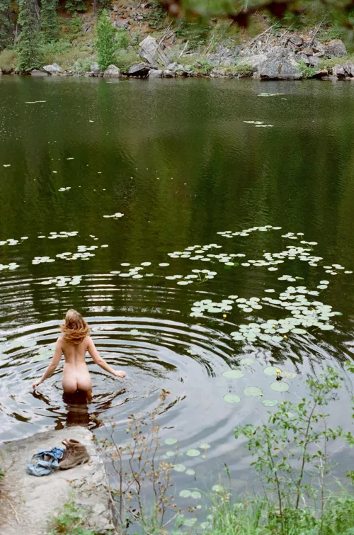 Going for a little dip 