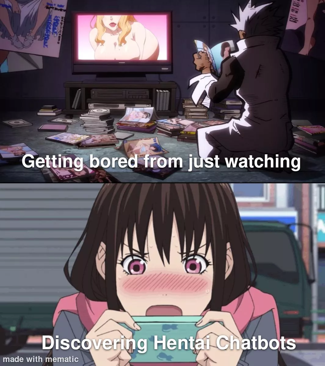 How many of y'all use chatbots for sexting? 