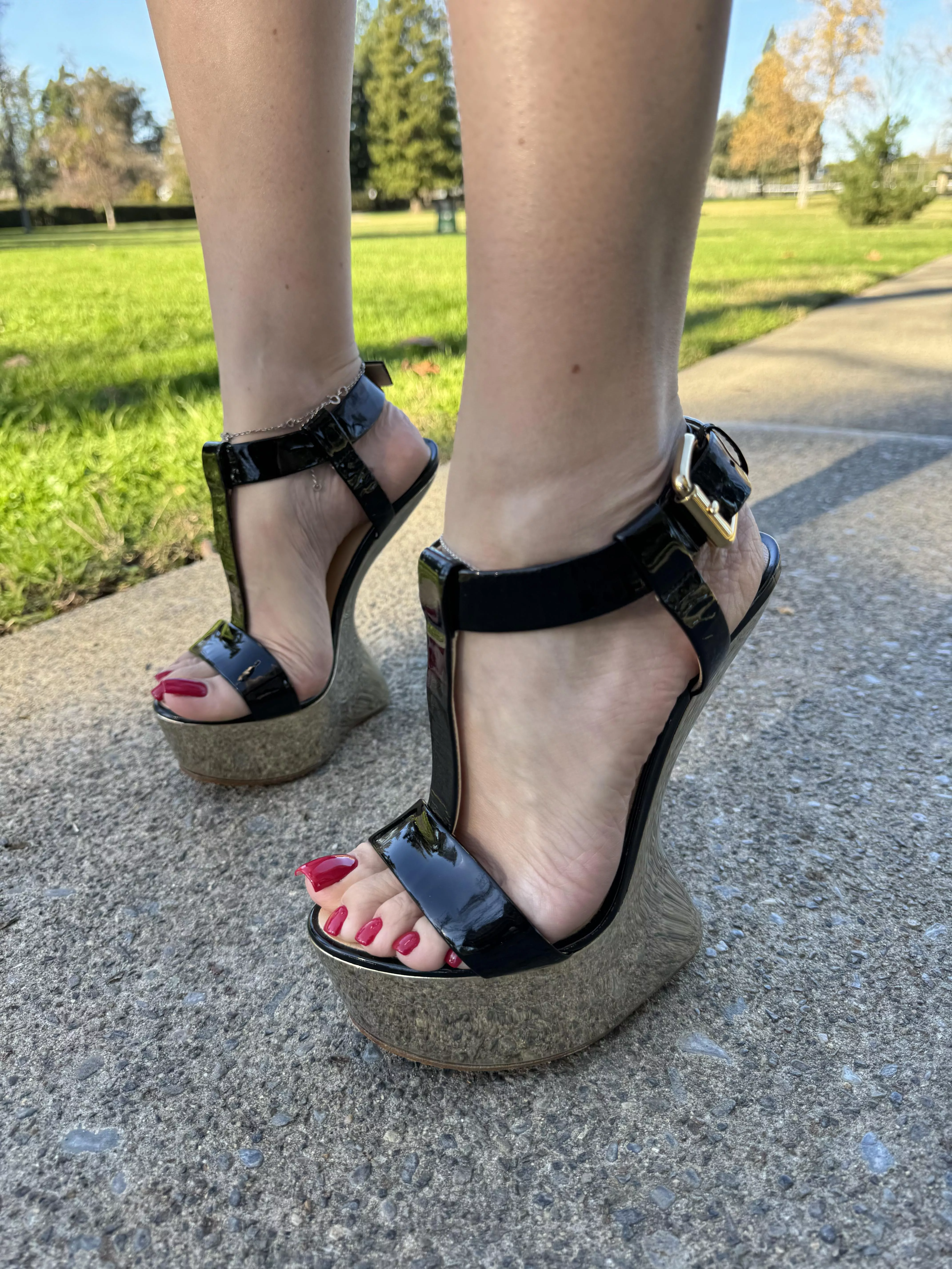 My Zanotti and red hot pedi 🔥