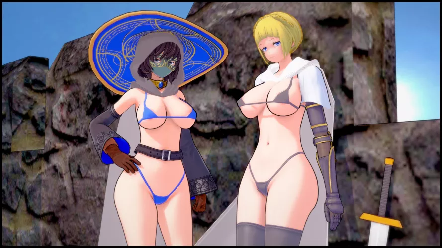 Needle Knight Leda and Preceptor Seluvis (OC)