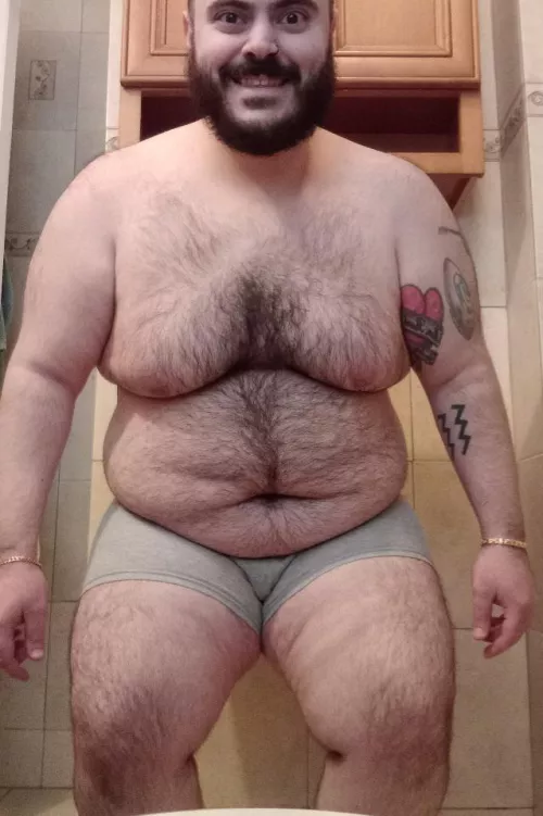 Nothing like coming home and lazing in undies