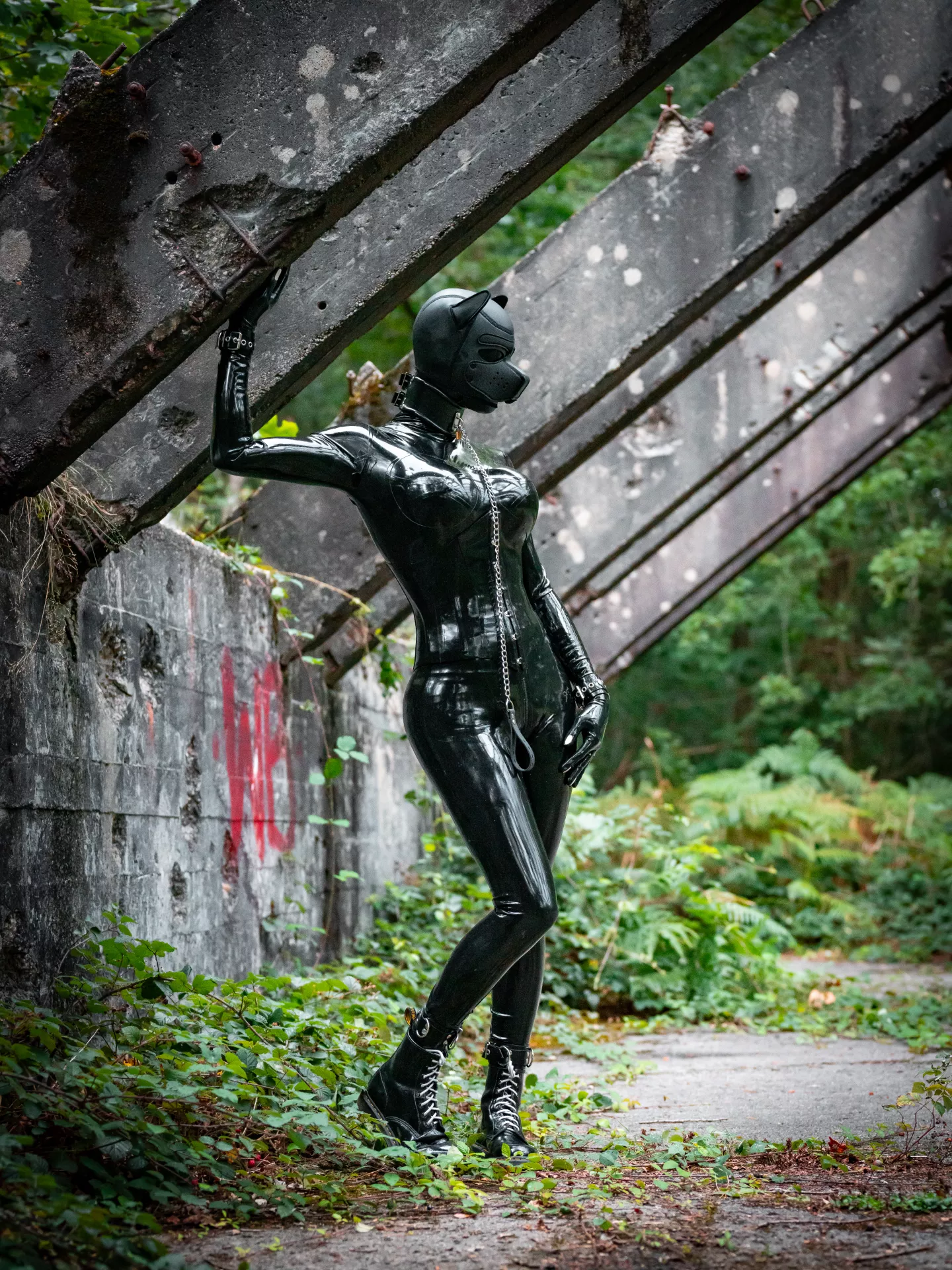 One stray rubber pup