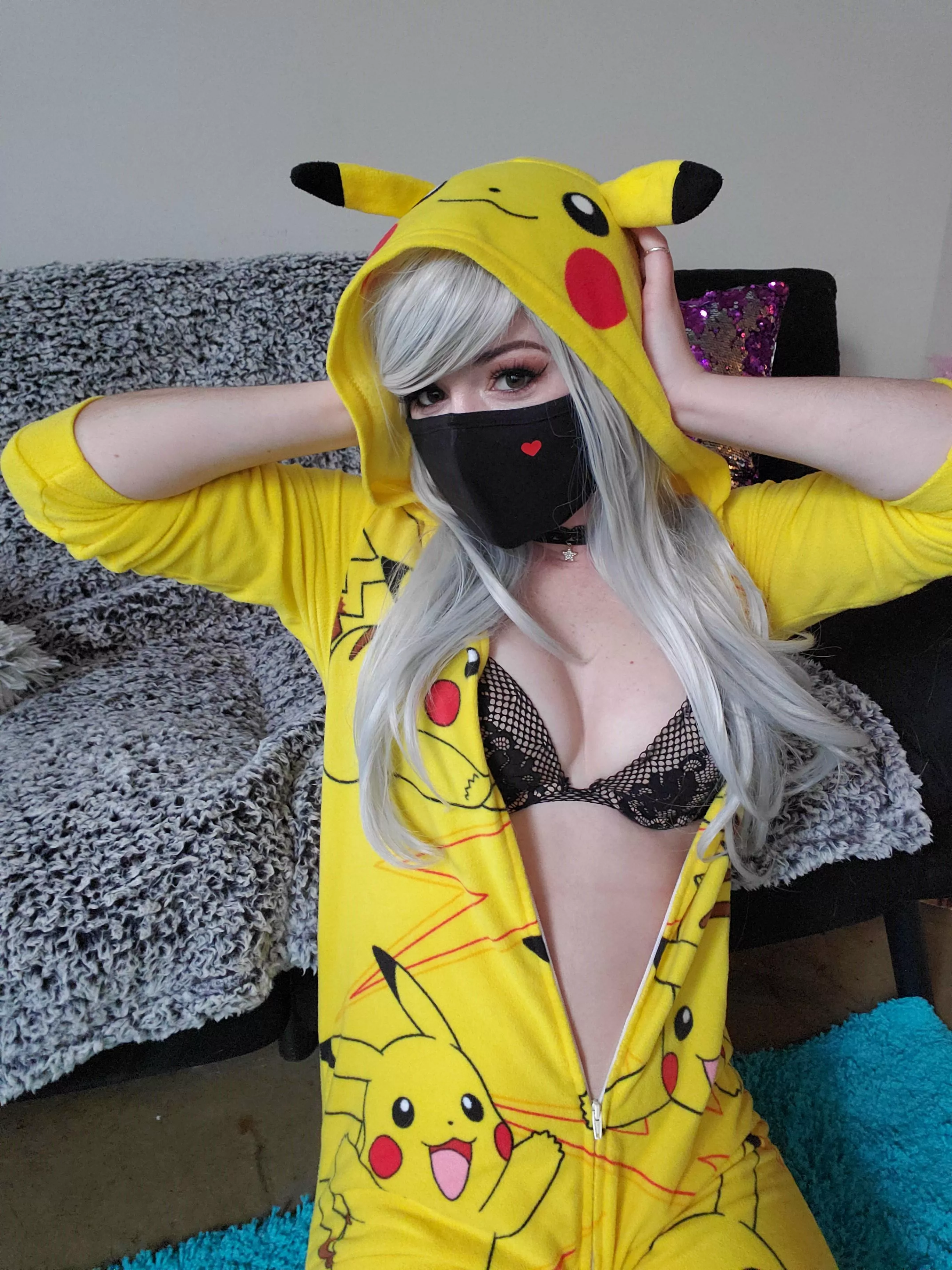 Pikachu is peeking at you 