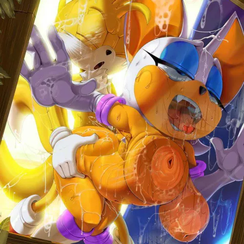 Tails and Rouge in pure ecstasy (unknown)