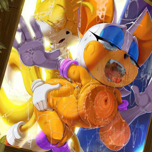 Tails and Rouge in pure ecstasy (unknown)