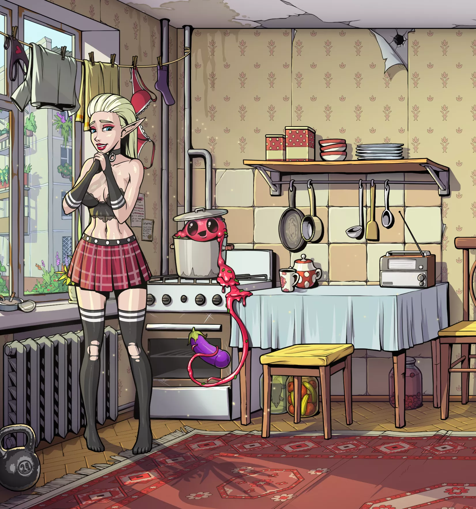 This eggplant is so seductive, you can forget about the stew... [Souper game]