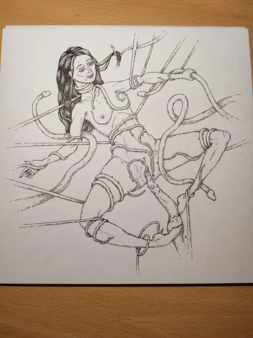 Trying my hand in tentacle drawing 