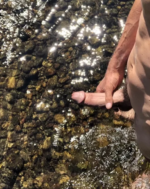 Trying my tackle out in the lake 